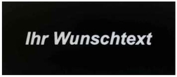 mageschneidertes-schild PVC SCHWARZER TEXT WEISS